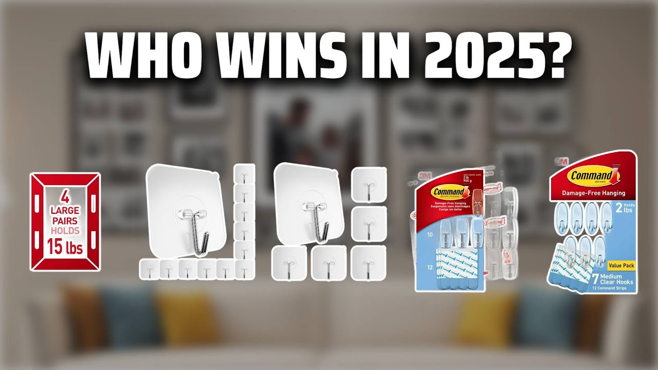 The Top 5 Best Adhesive Hooks in 2025 - Must Watch Before Buying!