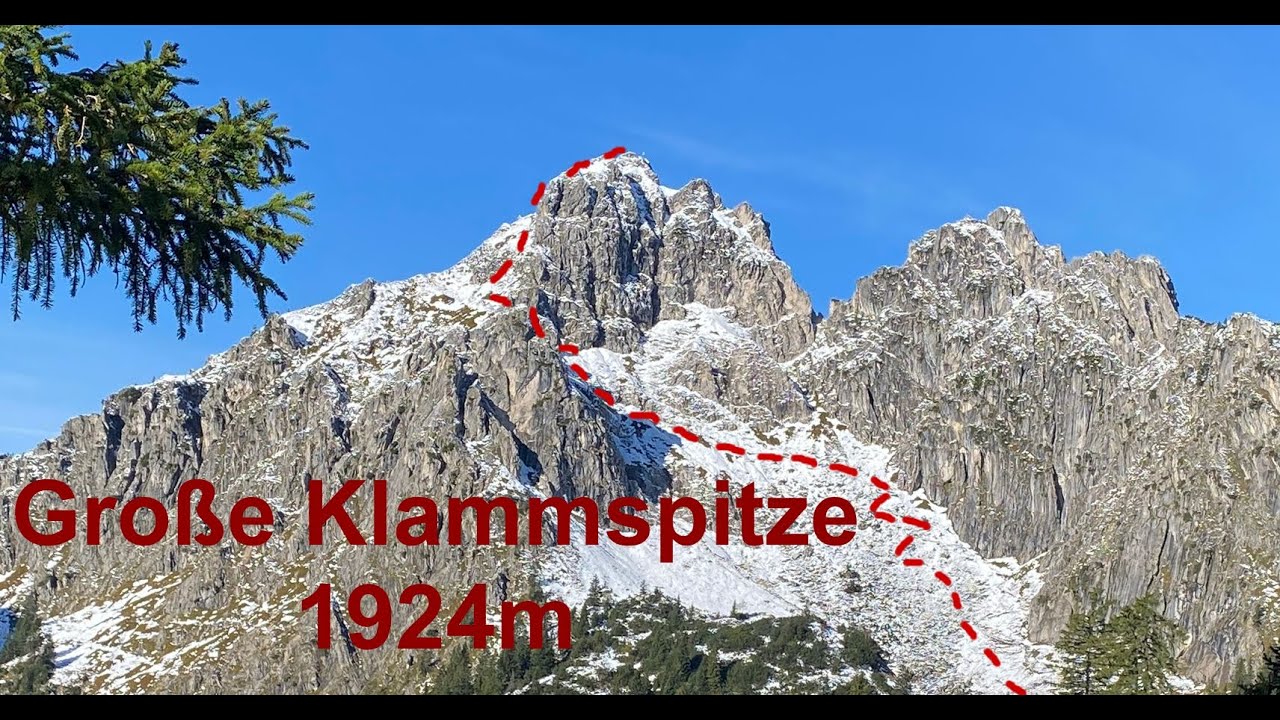 Gro&szlig;e Klammspitze  1926m   am 6.10.24