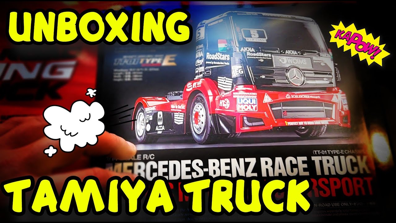 UNBOXING TAMIYA TRUCK 🚜💨SE HA HECHO DE ESPERAR!😁☠️ MERCEDES BENZ RACE TRUCK 🚀😡