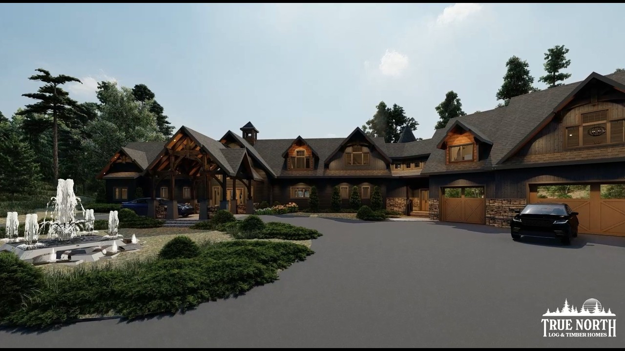 Vikings Landing | 12,500 sq ft Lakefront Log & Timber Dream Home (Concept Reveal)