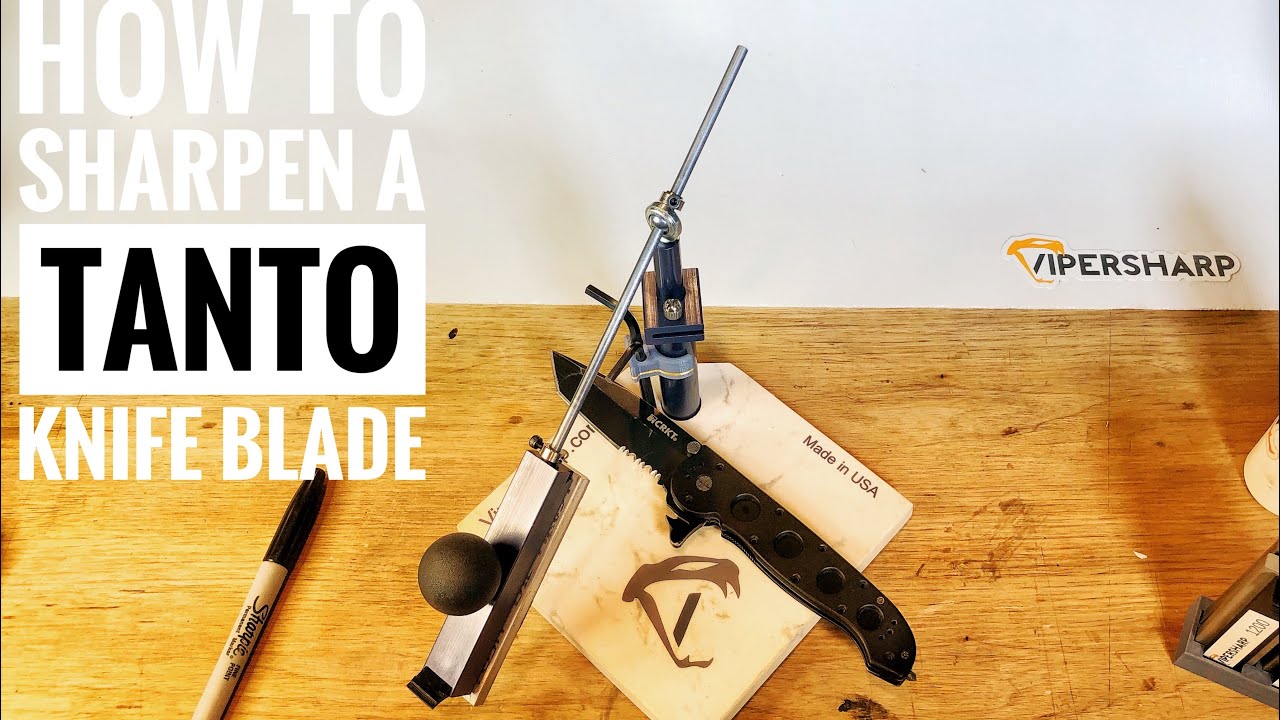 How to Sharpen a Tanto Knife Blade