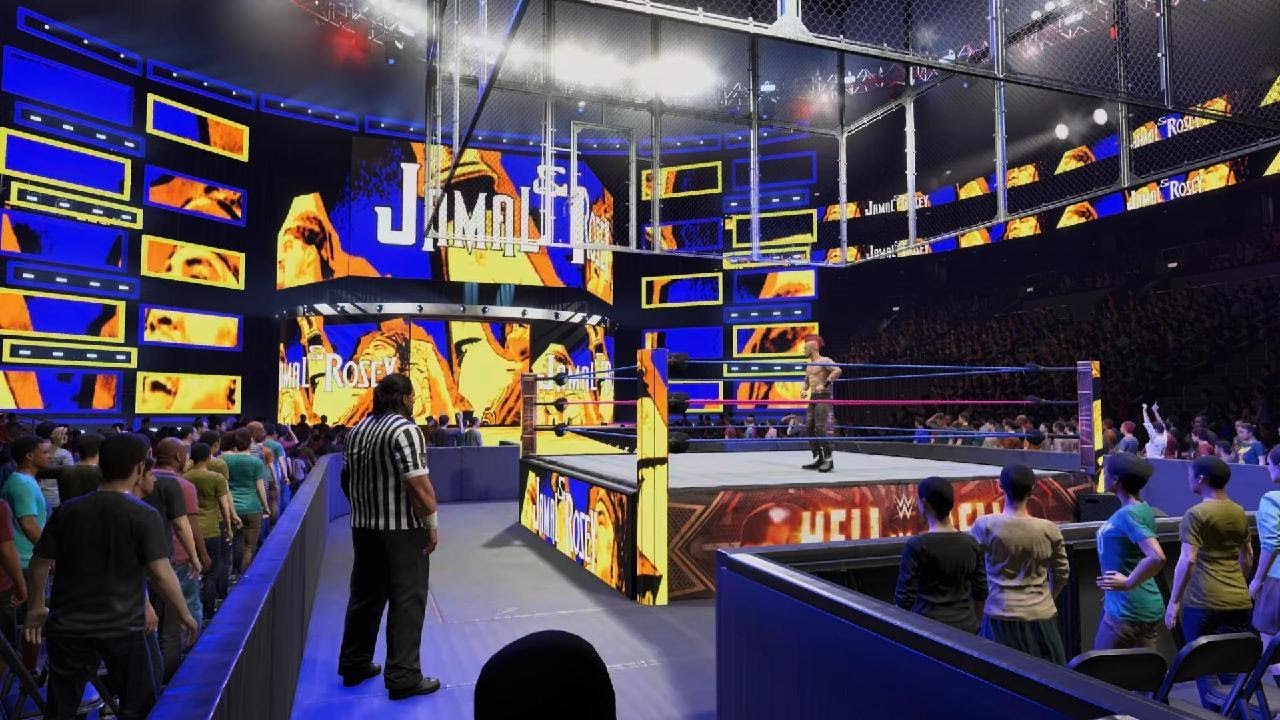 WWE 2K25 Axe Tong Vs Matsumoto Hacksaw Hell in a Cell 2017