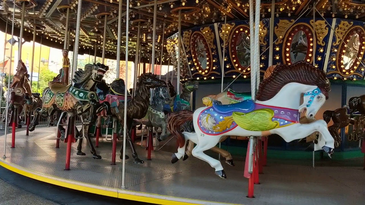 Carousel at Busch Gardens with cousins