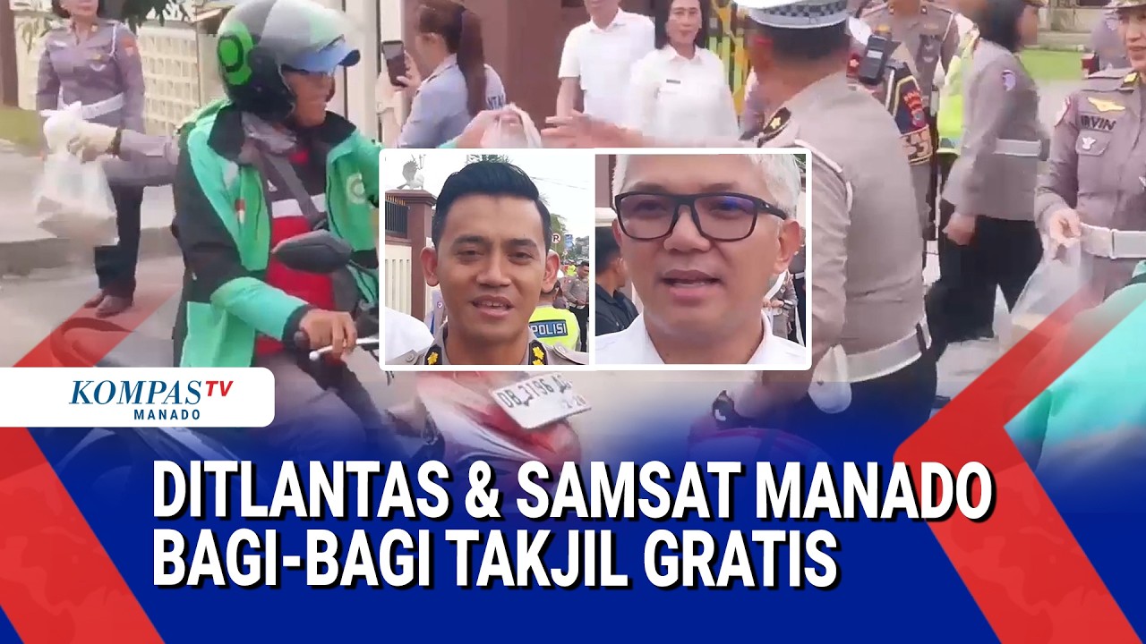 DITLANTAS & SAMSAT MANADO BAGI-BAGI TAKJIL GRATIS