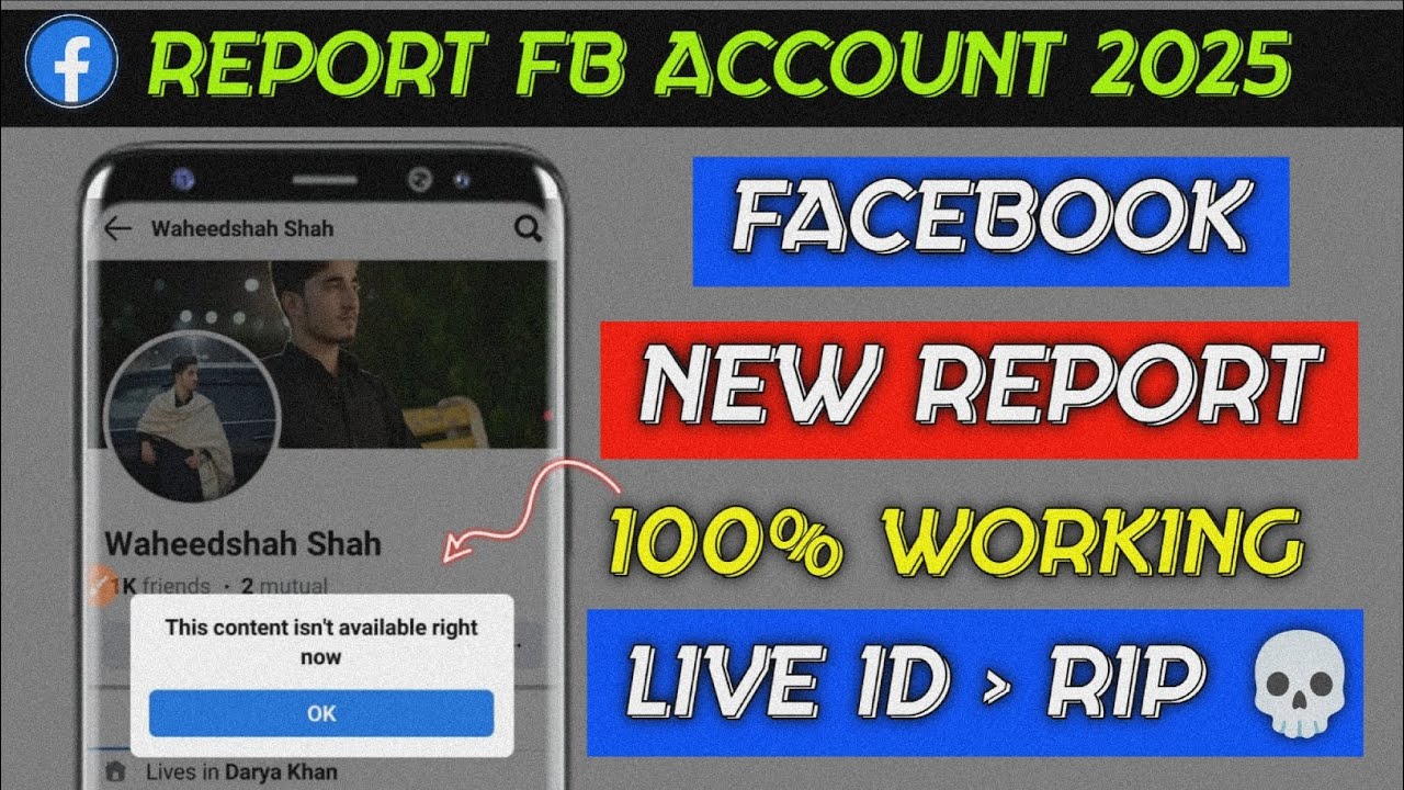 How to Report Facebook Account Permanently Delete 2025 || How To Report FACEBOOK Account 2025
