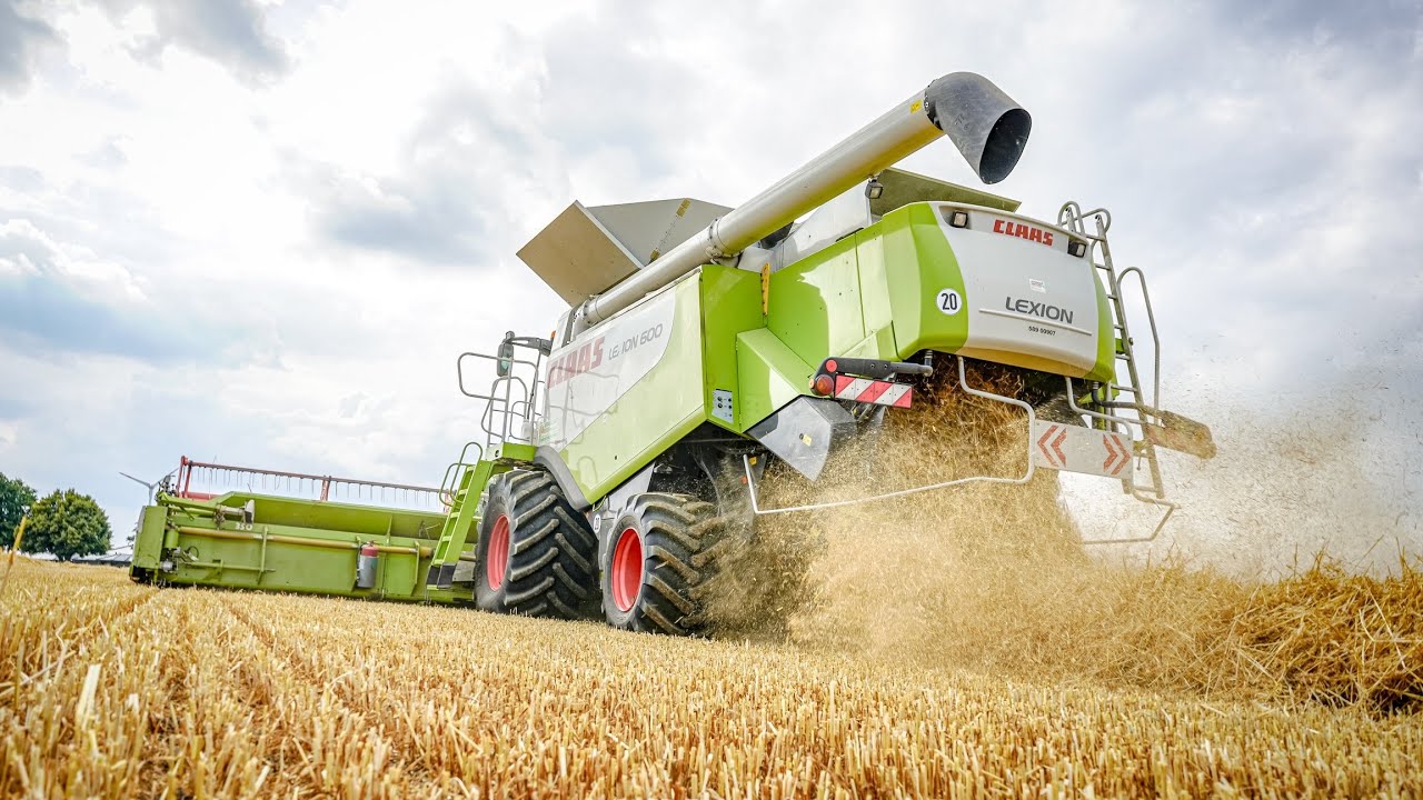 Gersten Ernte | M&auml;hdrescher | Ernte | 3x Claas lexion | Agrar Phil