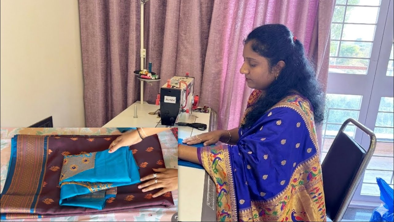 कलांजली पैठणी साडी ब्लाऊज डिझाईन/ डिझायनर ब्लाऊज का गला बडा कैसे करे 