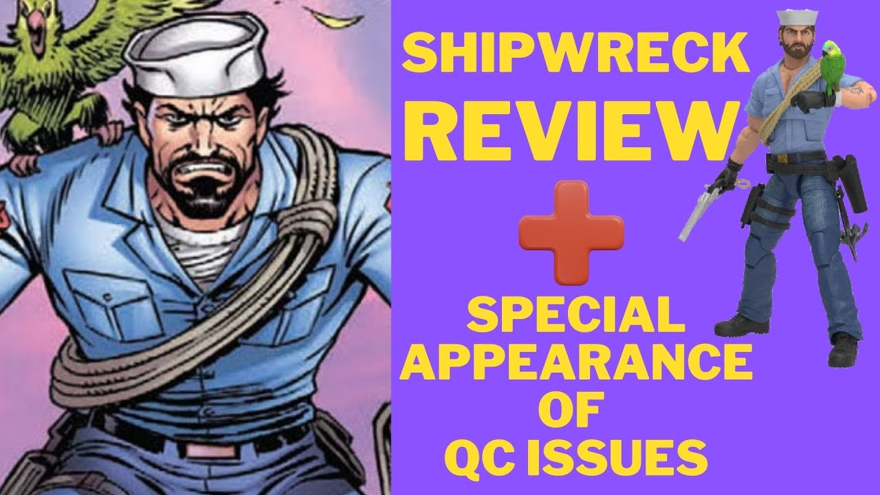 GI JOE CLASSIFIED SHIPWRECK Action Figure Review with special guest appearances by QC issues