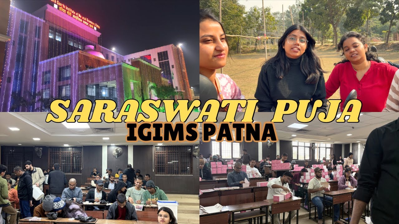 Medical college Saraswati 🪷puja preparation vlog🤩