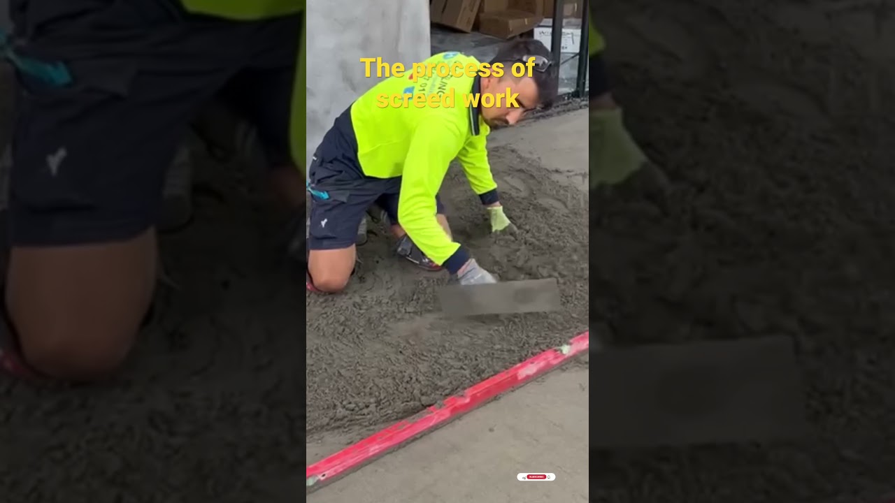 This is how we level and screed the floor before tiling #diy #tiling #construction #tilingtips#tile