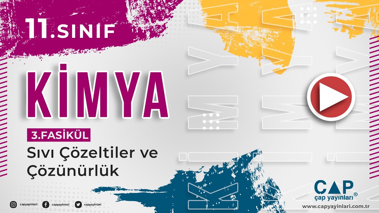11.Sınıf Kimya - 3.Fasikül - Kazanım 5