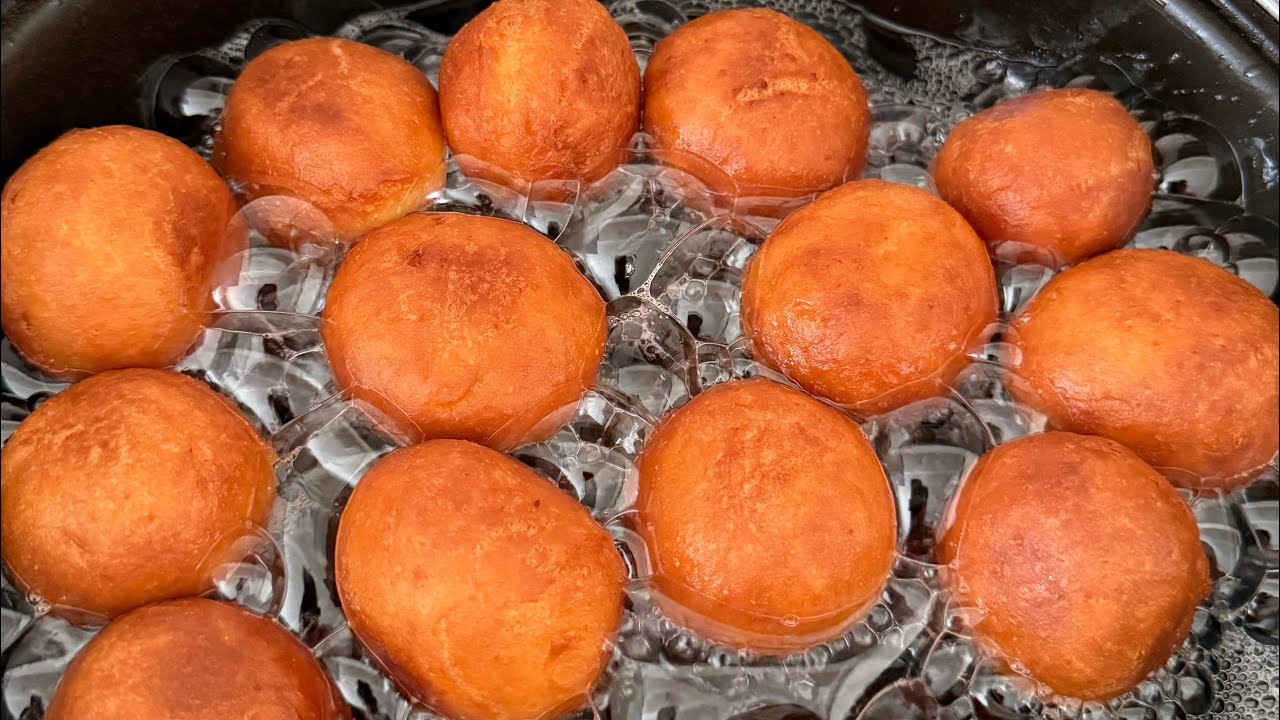 Kəsmikli ponçik😋 Творожные пончики👍 Cottage Cheese Donuts