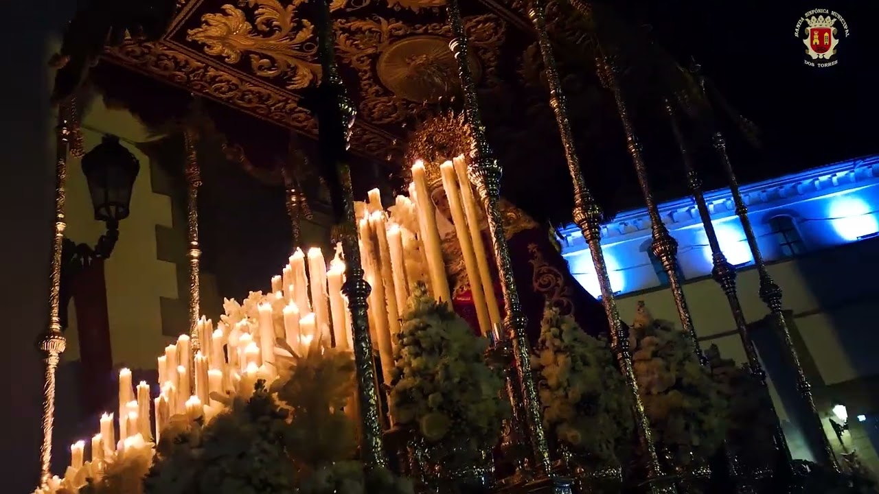 Jueves Santo en Pozoblanco, Amargura,  suena Ntro. Padre Jesús y  Ave Maria, Sinfónica de Dos Torres