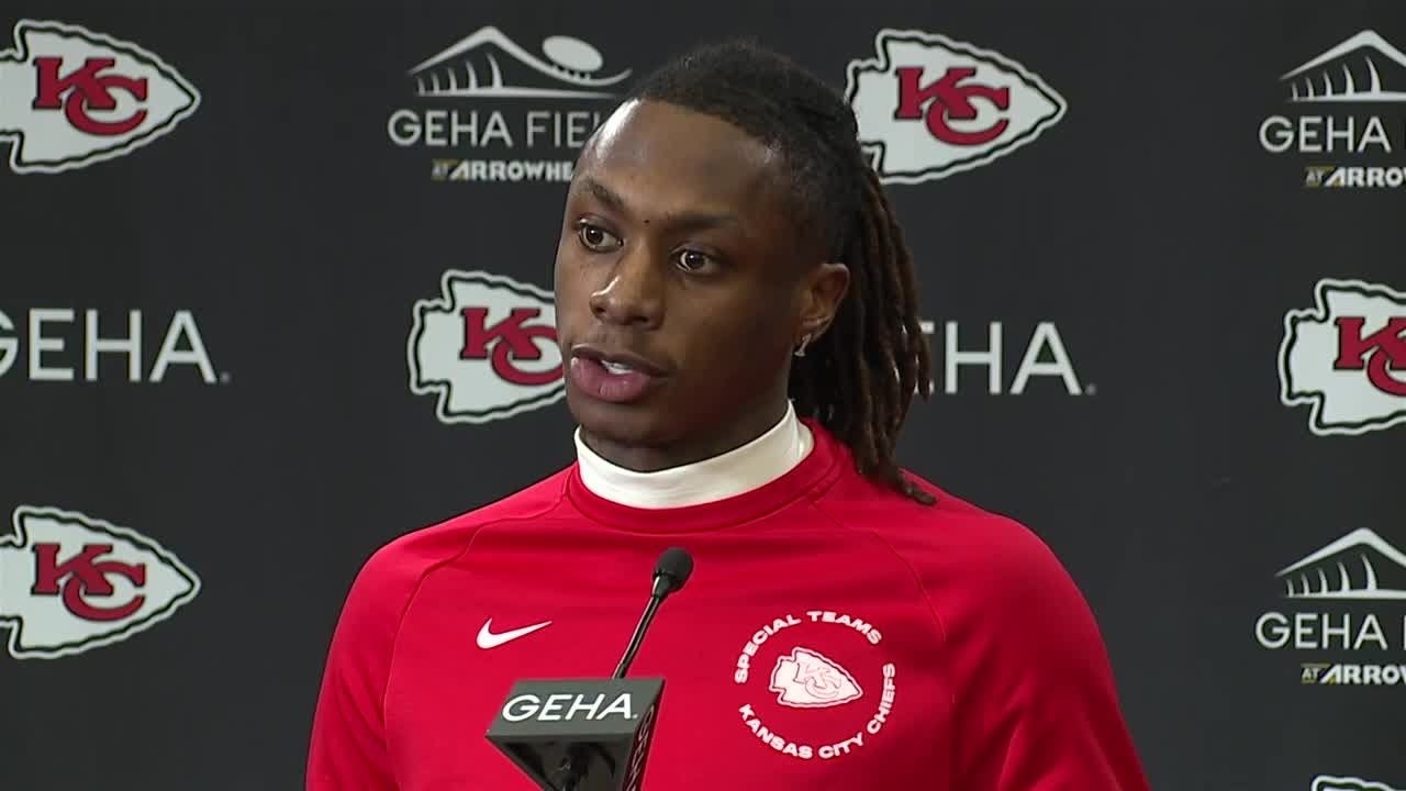 Chiefs WR Xavier Worthy said he's learned from veteran Chiefs players