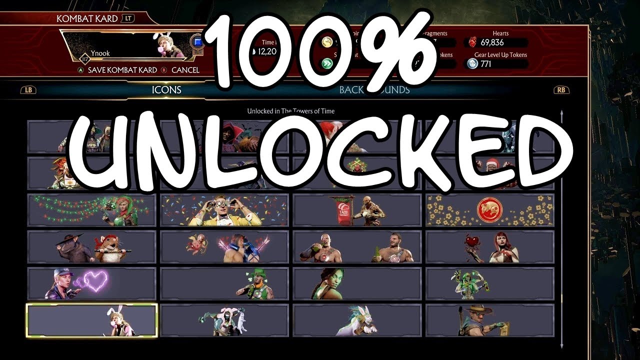 Kombat Kards - All Icons and Backgrounds Unlocked - Mortal Kombat 11