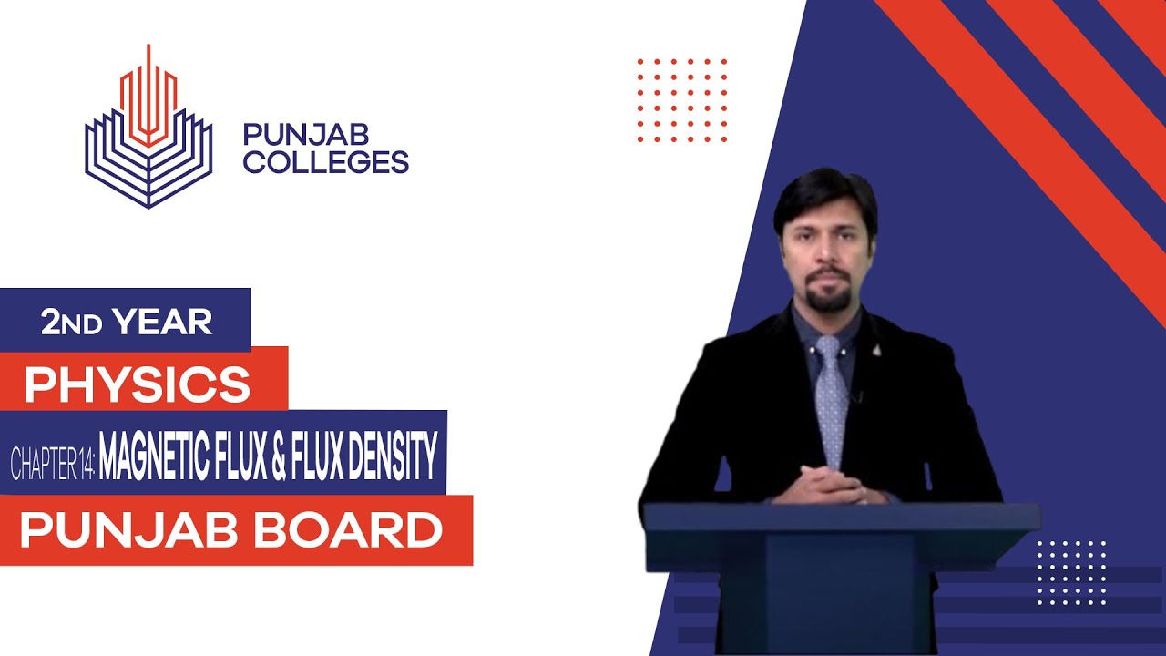PGC Lectures-Inter Part II-Punjab Board-Physics-Chapter 14 - Magnetic Flux & Flux Density