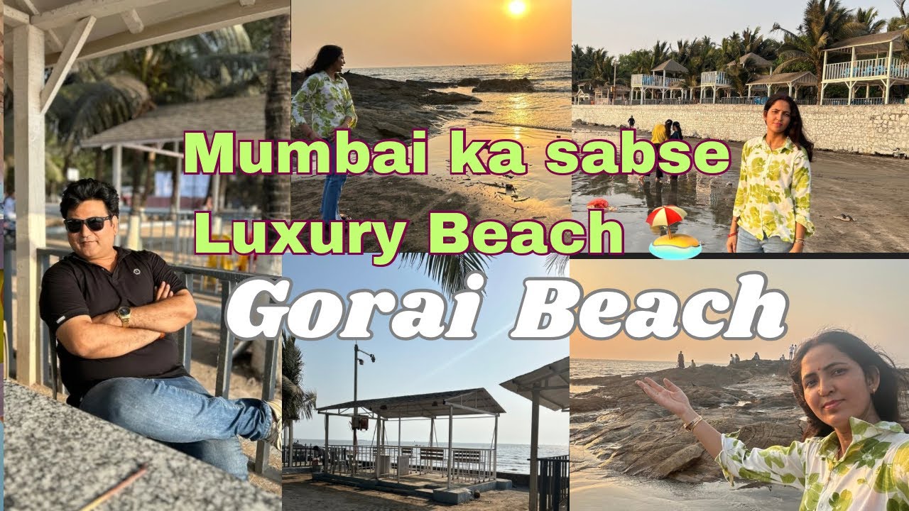 Best Sunset Beach in Mumbai😍| Couples resort in Gorai beach 🏖️ Uttan gorai beach!