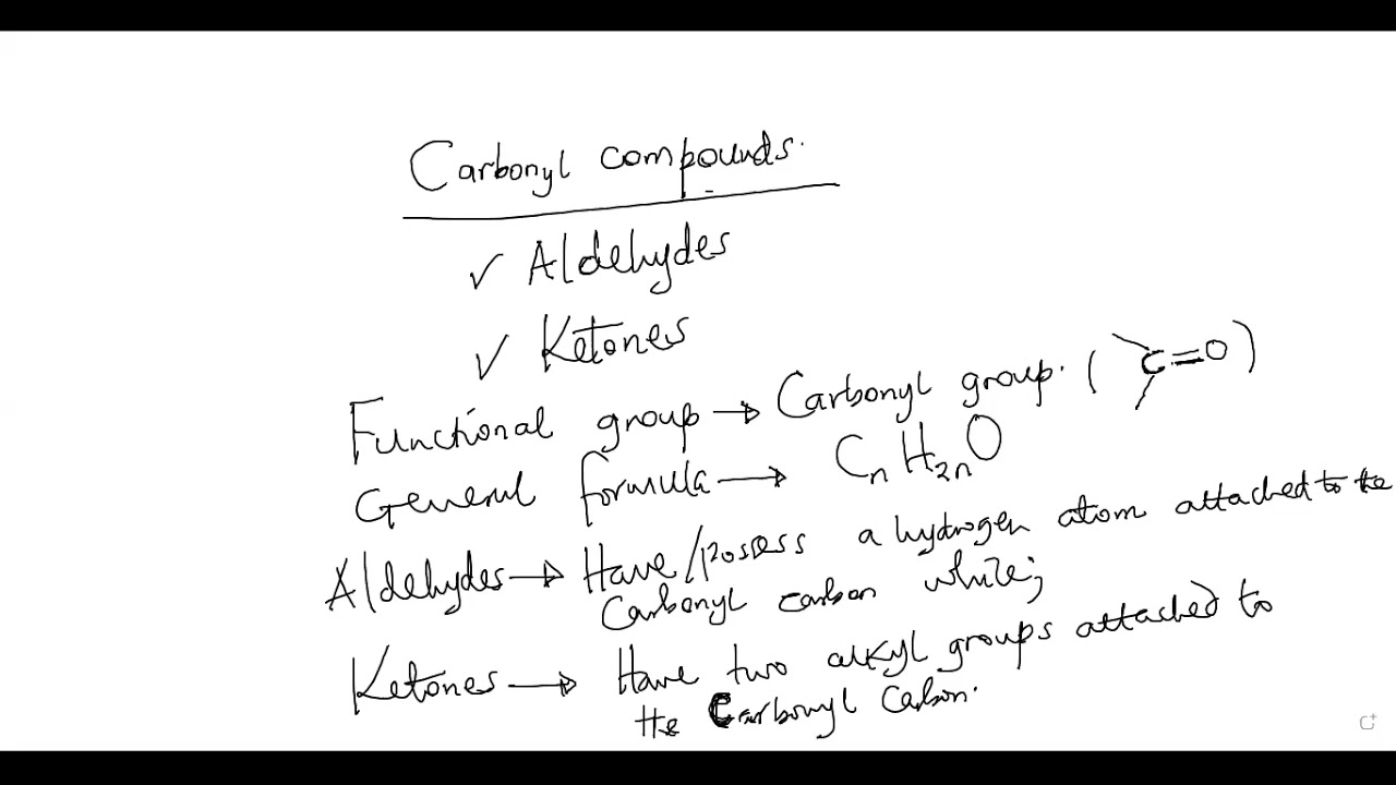 CARBONYL COMPOUNDS. LESSON 1