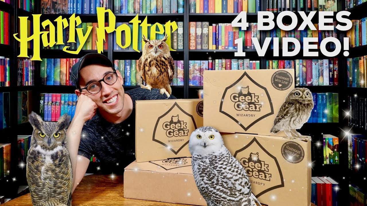 UNBOXING 4 HARRY POTTER GEEK GEAR WIZARDRY BOXES