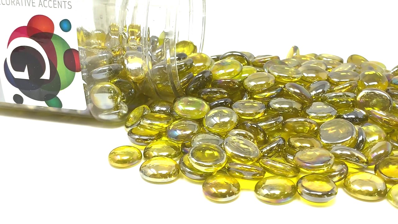 Gemnique Glass Gems - Yellow Luster (48 oz.)