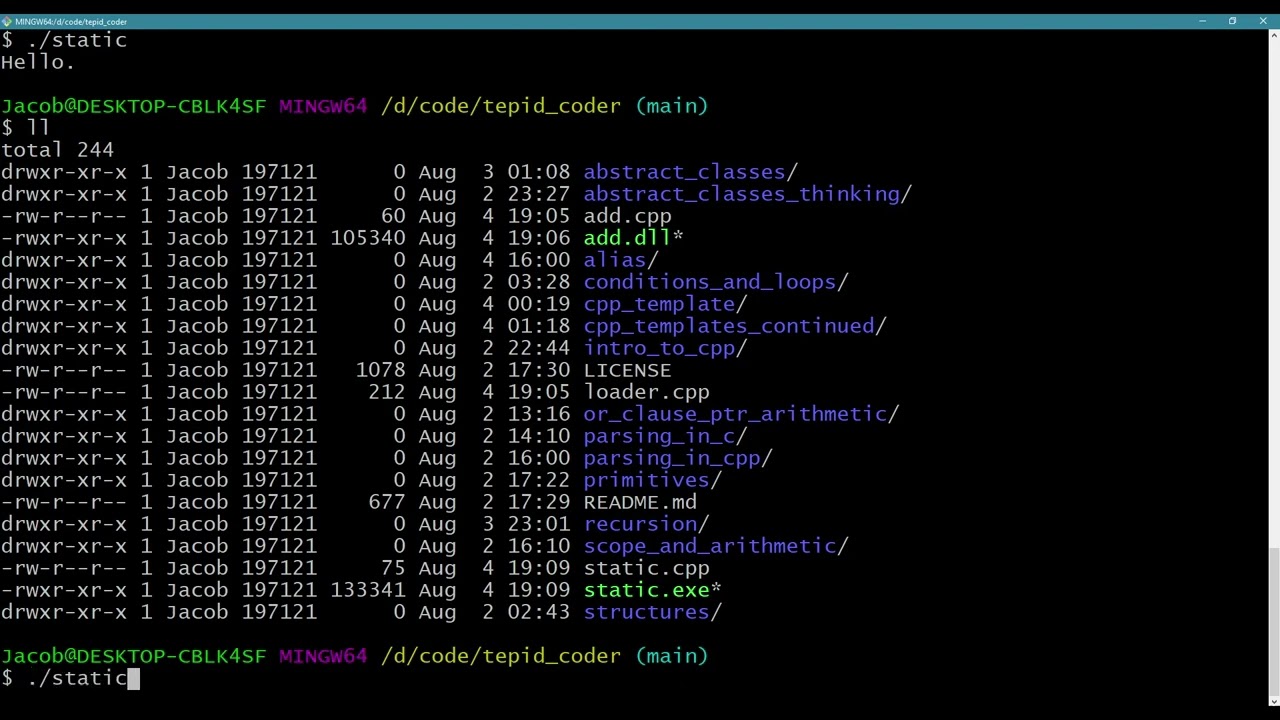 C/C++ Code Libraries (.a, .so, .lib, .dll)