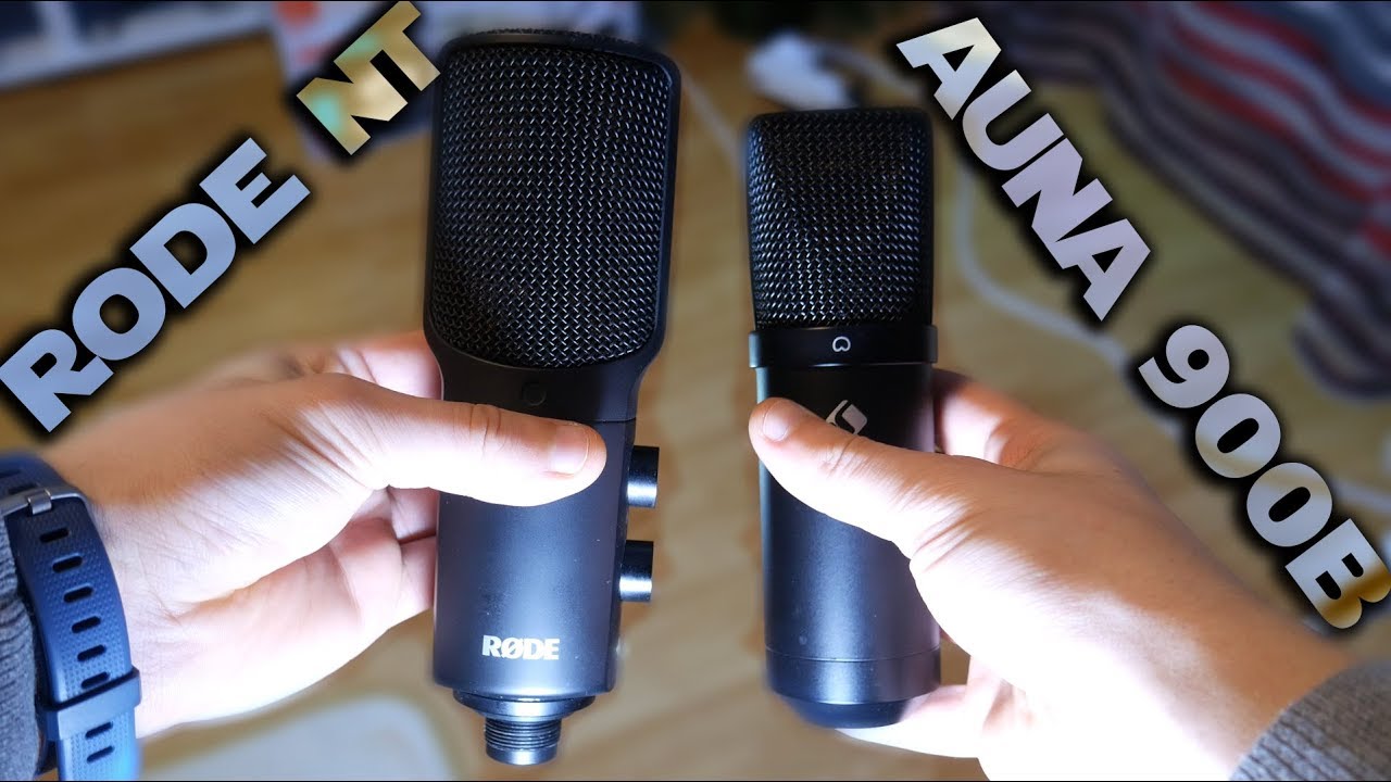 RODE NT-USB vs Auna 900B microphone TEST