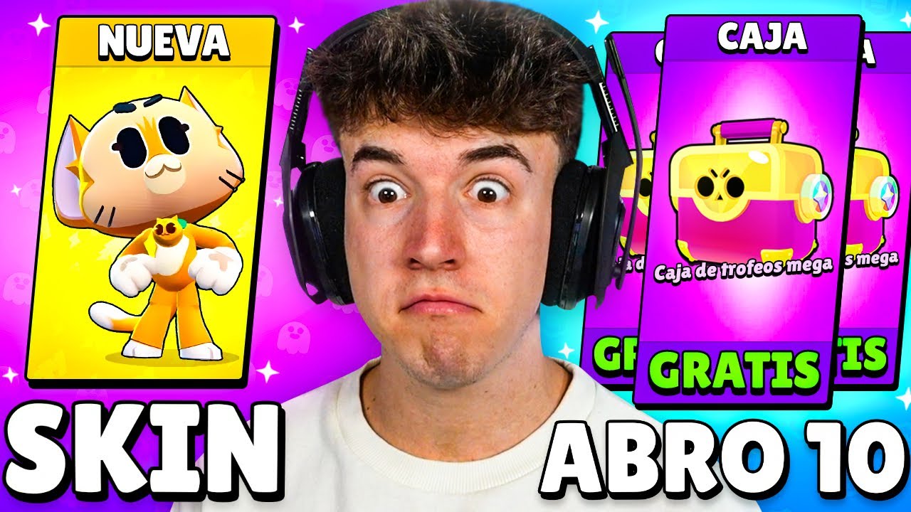 NUEVA SKIN FILTRADA de KIT Y ABRO 10 CAJAS GRATIS en BRAWL STARS