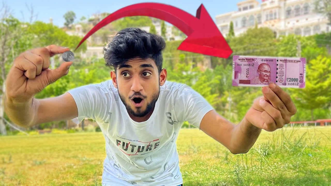 Challenge - Turned 0 Rupees Too Unlimited Money From Public 🤑
