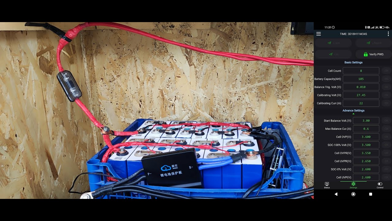 Build 16 Lifepo4 cells to 24v 4.4Kw battery with 2x JK BMS Step by step wiring installing and use it