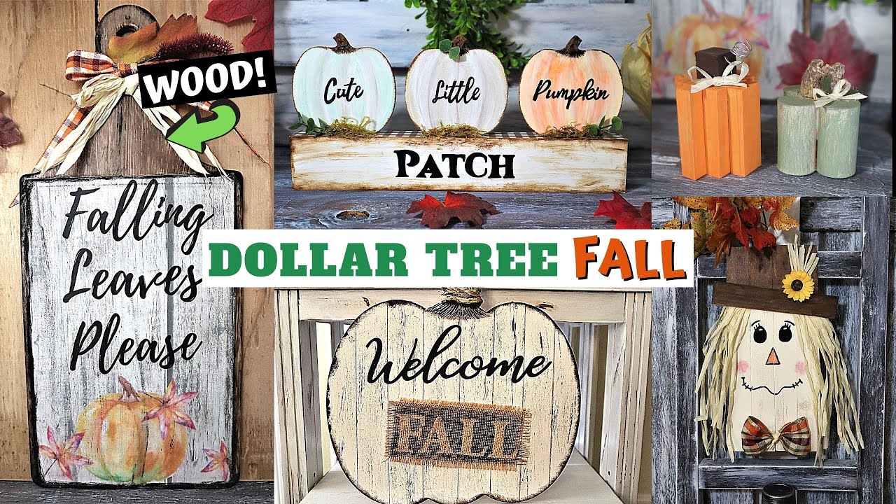 5 GORGEOUS DOLLAR TREE FALL 2020 DIYS/FARMHOUSE HOME DECOR/CHIC CHEAP FALL DIYS/HOT HUMBLE PIE