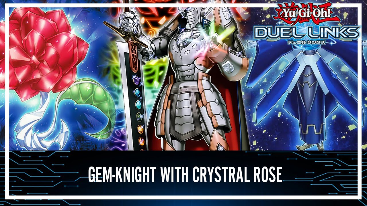 Gem-Knight One Turn Kill with Crystal Rose - Burn Opponent Life Point Combo!? [Yu-Gi-Oh! Duel Links]