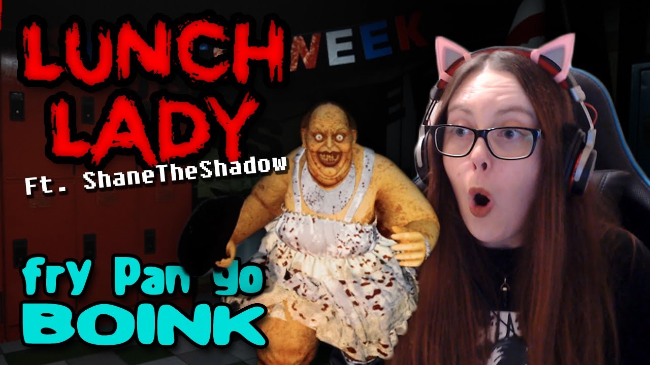 Lunch Lady boops my head with fry pan a lot ft. ShaneTheShadow and Zeke (🎧Headphone Warning🎧)