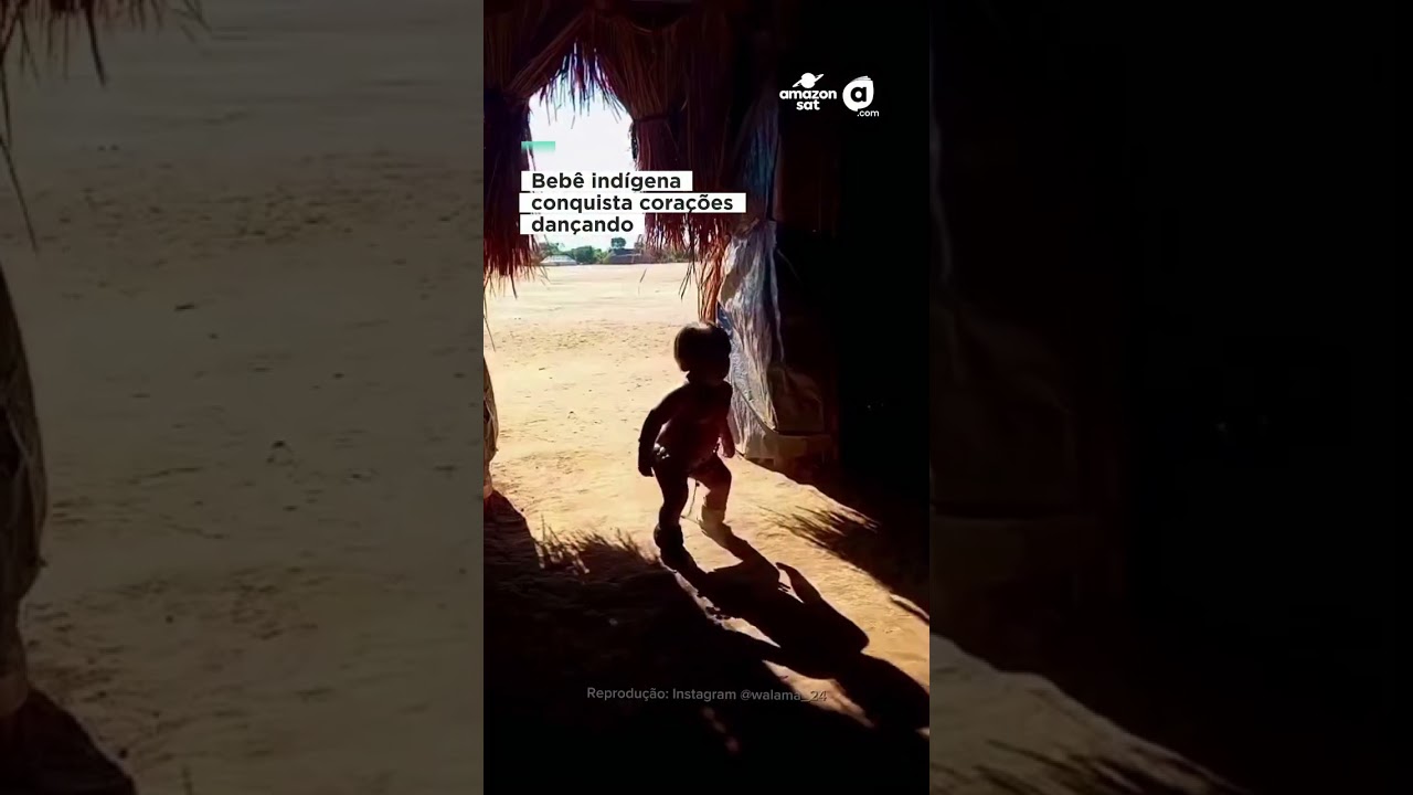 Beb&ecirc; ind&iacute;gena conquista cora&ccedil;&otilde;es dan&ccedil;ando