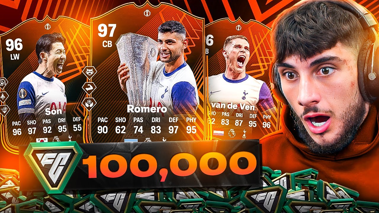 I Spent 100,000 FC Points On UEL Spurs RTTF!
