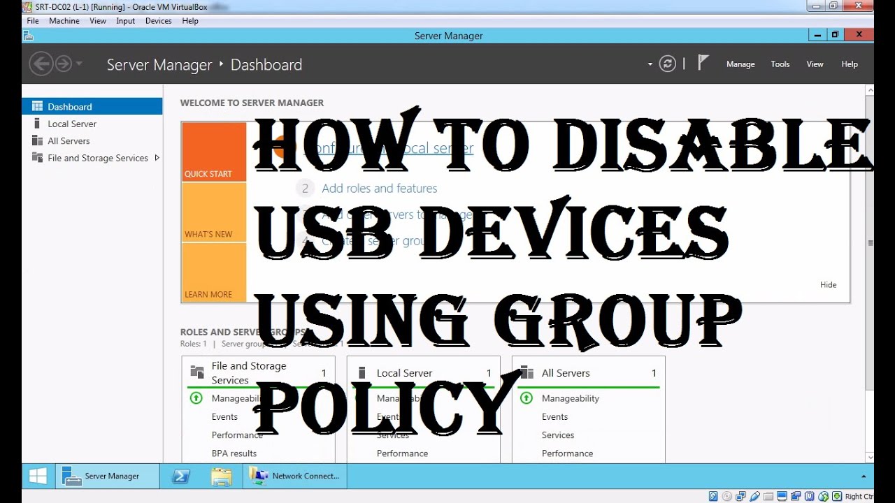 How to Disable USB Devices Using Group Policy