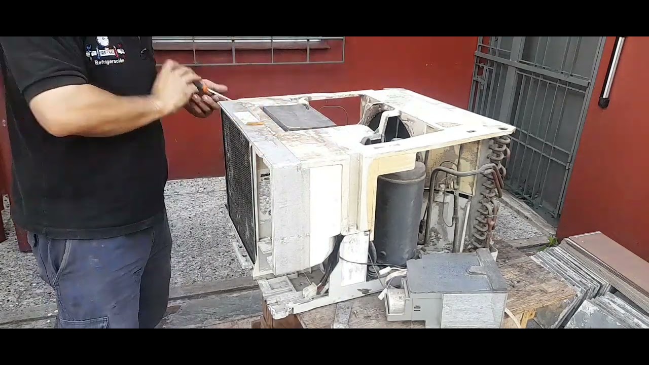 🤔Como desarmar un aire acondicionado tipo ventana??.