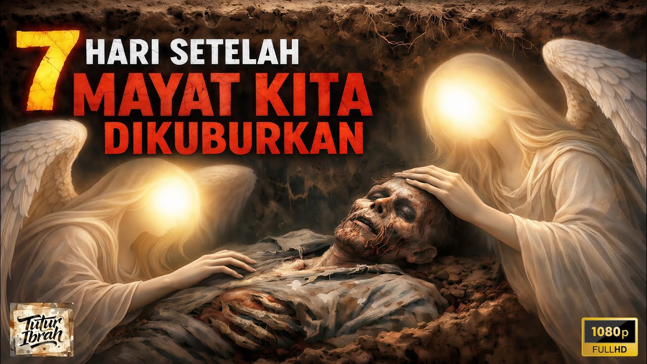 BAGAIMANA KEADAAN KITA SETELAH MAYAT KITA DIKUBUR??? Gambaran Perjalanan Ruh Kita di Alam Kubur ||