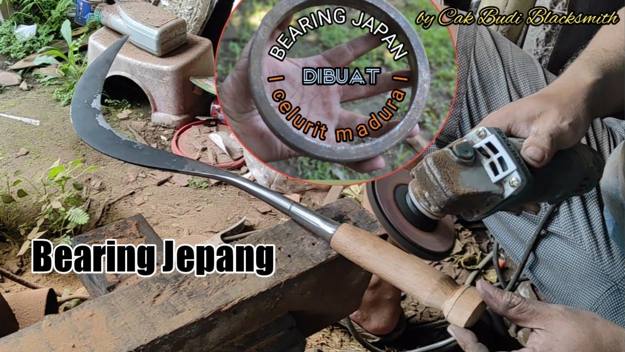 membuat celurit si leher jenjang, tajamnya gak ada obat