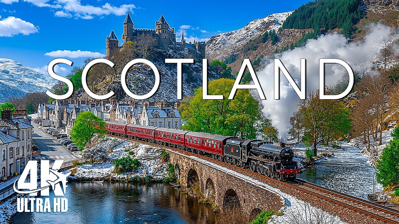 Scotland Winter 4K | Snowy Highlands, Dramatic Cliffs & Silent Winter Beauty – 4K Video