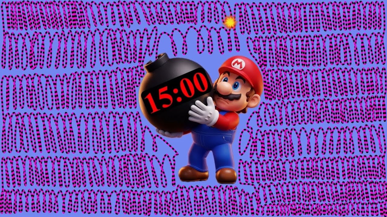 15 Minute Mario Countdown Timer [Explosive Ending]💣💥