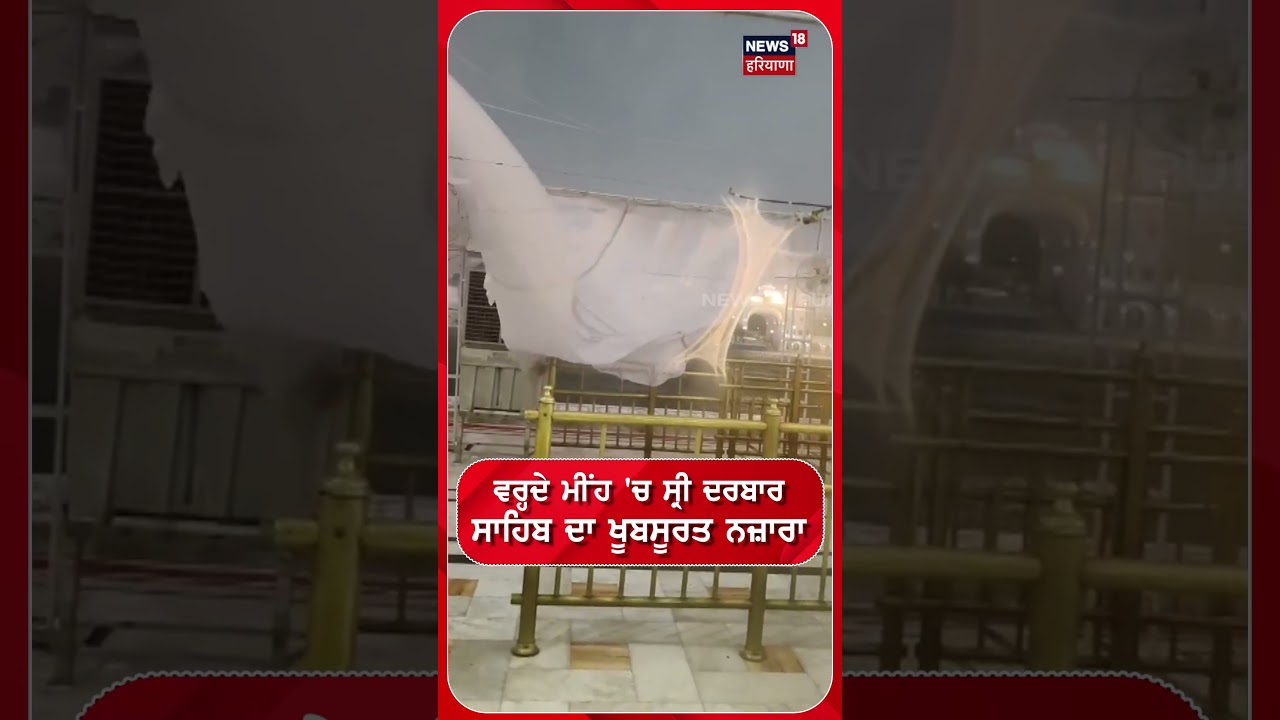 ਵਰ੍ਹਦੇ ਮੀਂਹ 'ਚ ਸ੍ਰੀ Darbar Sahibਦਾ ਖੂਬਸੂਰਤ ਨਜ਼ਾਰਾ #Shorts | N18S