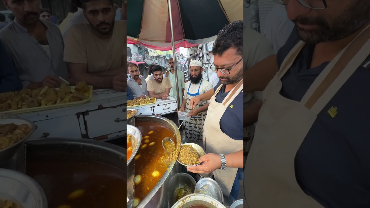 Most Trending Nashta Point in Lahore | Saleem Butt Desi Mutton Channay | Anda Kofta Channay