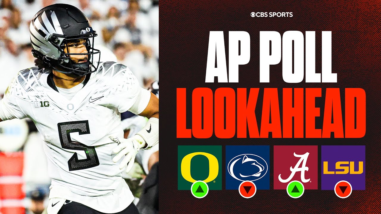 College Football Week 6 AP Top 25 LOOK AHEAD: 3 Top-5 Teams Fall, Oregon & Alabama Rising?