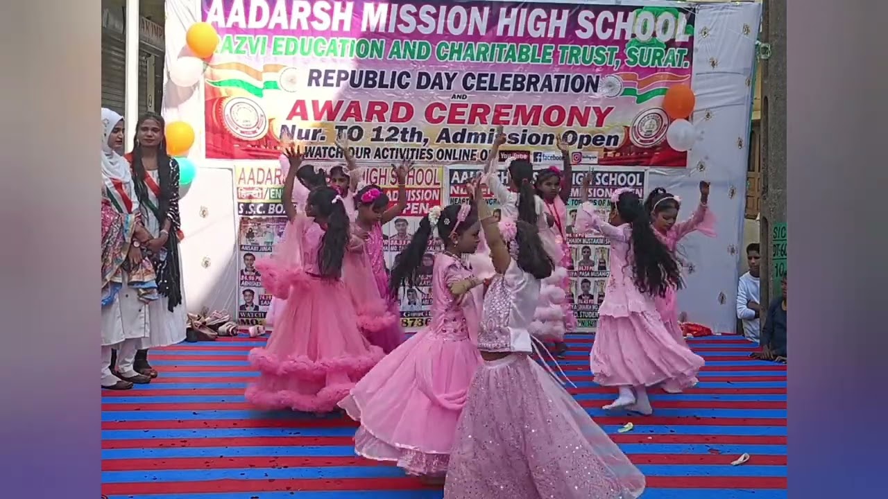 Hasta Ramta- Gujarati Children Dance Performance | 75th Republic Day #aadarshmissionhighschool