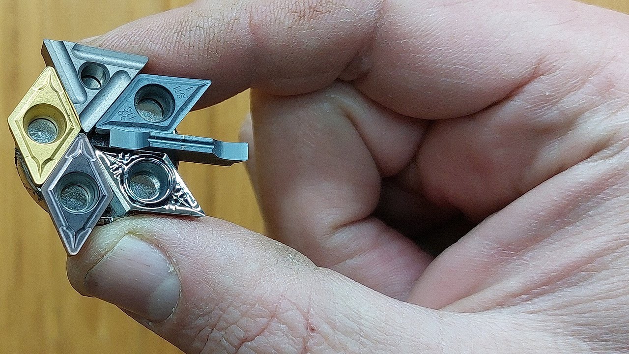 Cool! How those carbide inserts work when turning metal