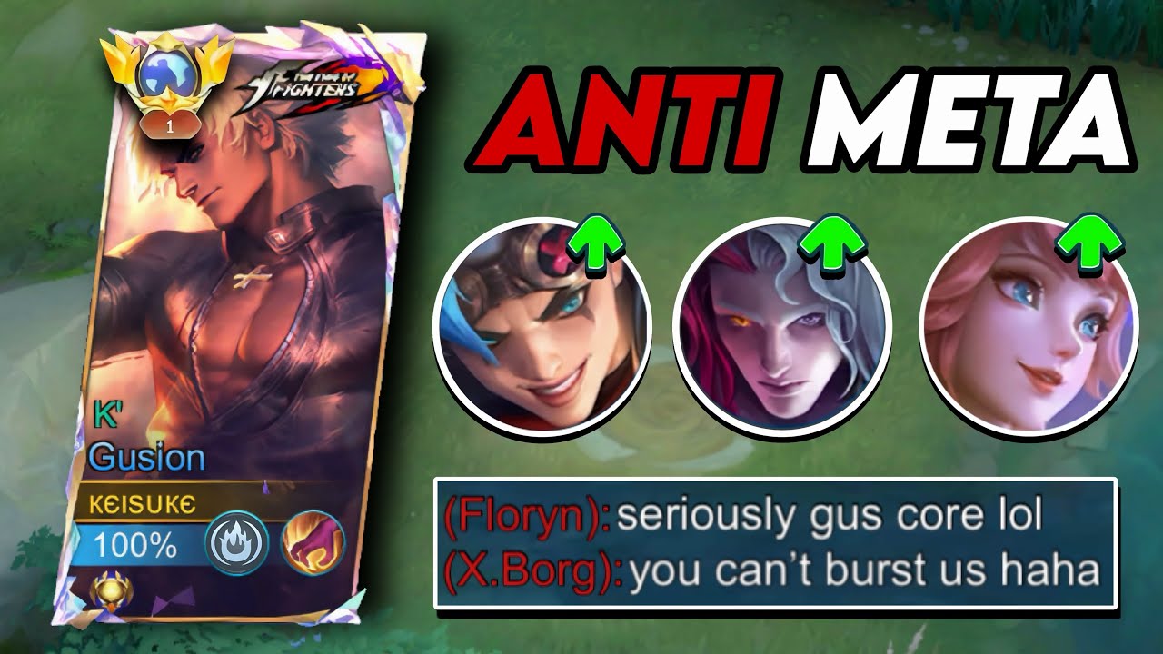 THIS IS HOW GLOBAL GUSION DEALS AGAINST META HERO!! (MUST WATCH!) - Mobile Legends