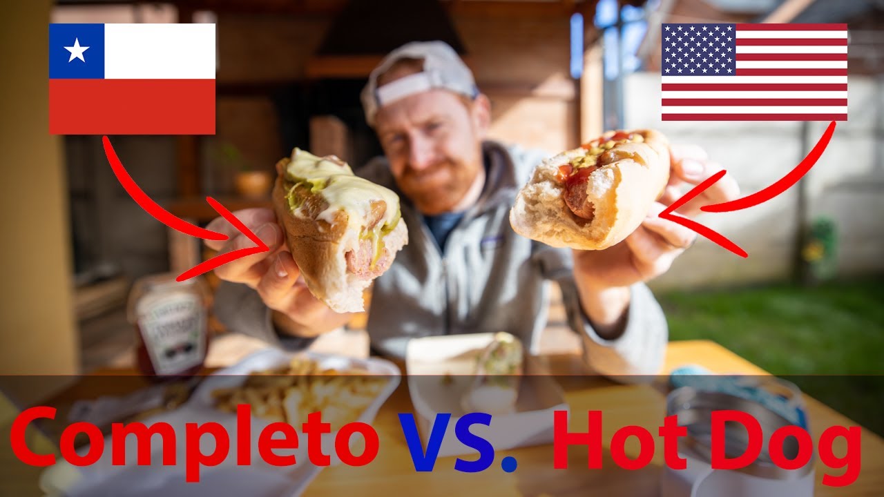 Chilean FOOD VS. American FOOD | Completos vs. Hot Dogs