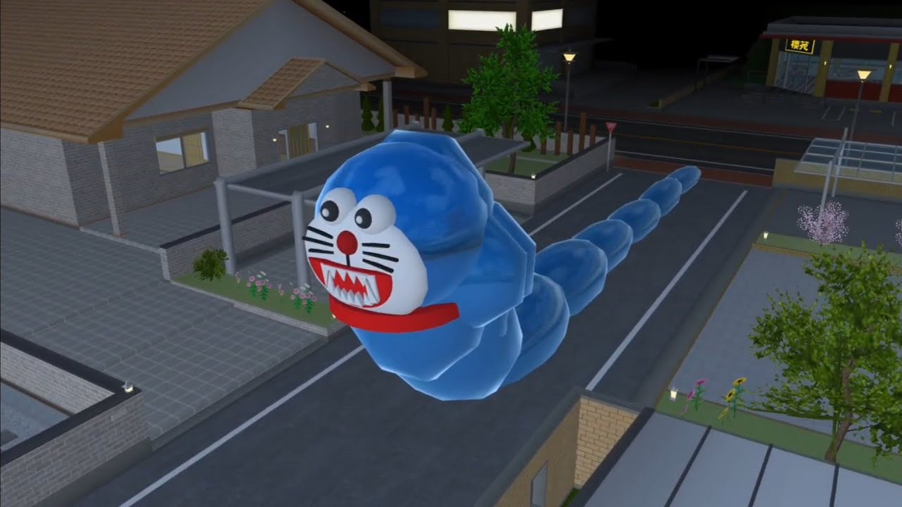 Yuta Mio Panik CCTV Merekam CACING DORAEMON Di Depan Rumah😱 SAKURA SCHOOL SIMULATOR