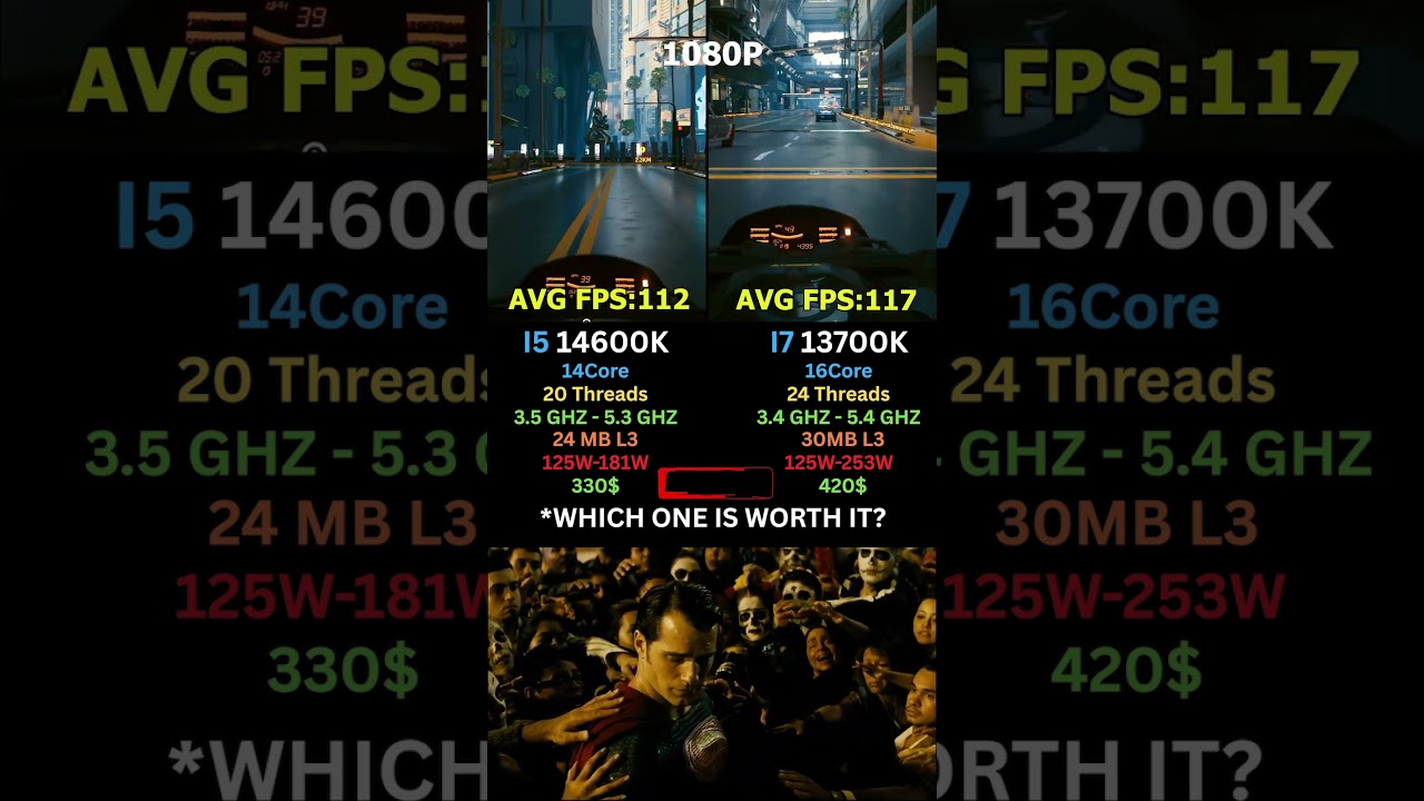 Core i5 14600K vs Core i7 13700K &ndash; Best CPU for Gaming in 2025? #pcgaming #intel