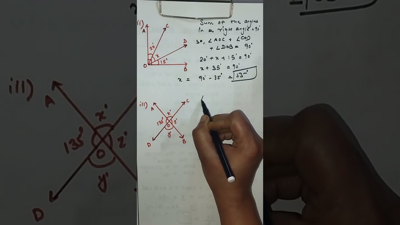 Basic Geometrical Ideas/Questions based on angles and types of angles / Class 6th Maths 